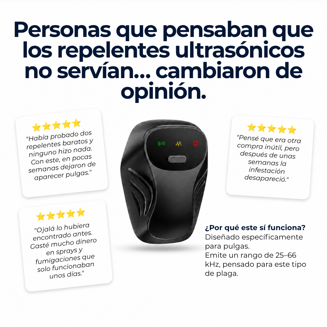 Ultrasonido Anti-Pulgas Residencial